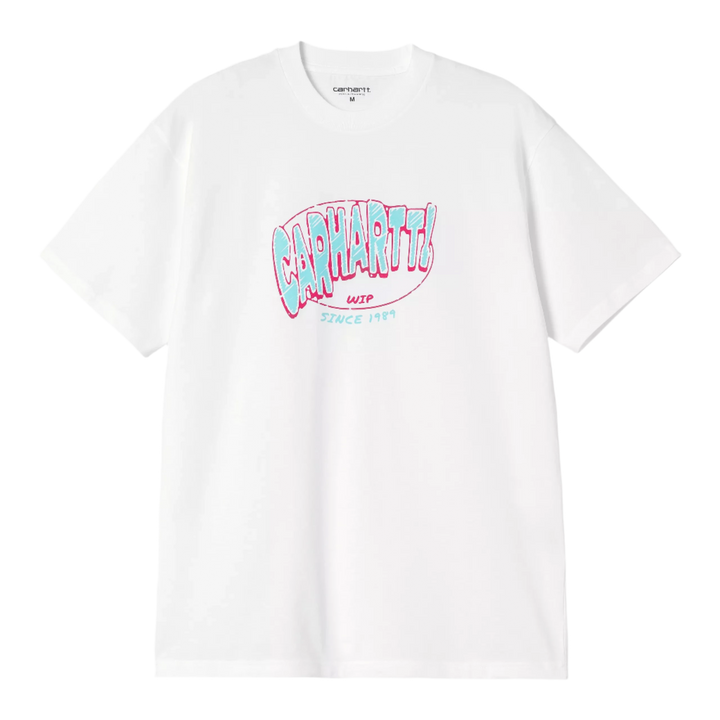 HOT SCRIPT TEE WHITE