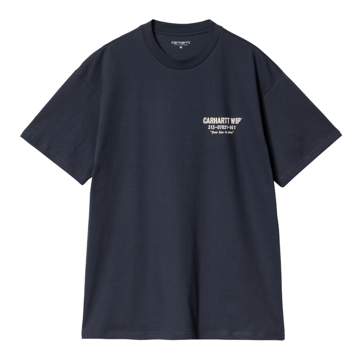 S/S LESS TROUBLES T-SHIRT BLUE