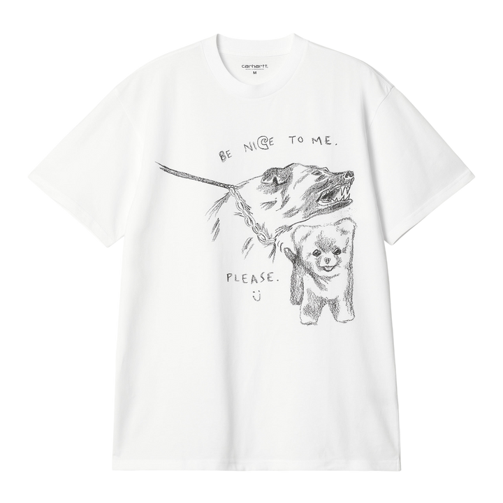 PEPE BE NICE TEE WHITE