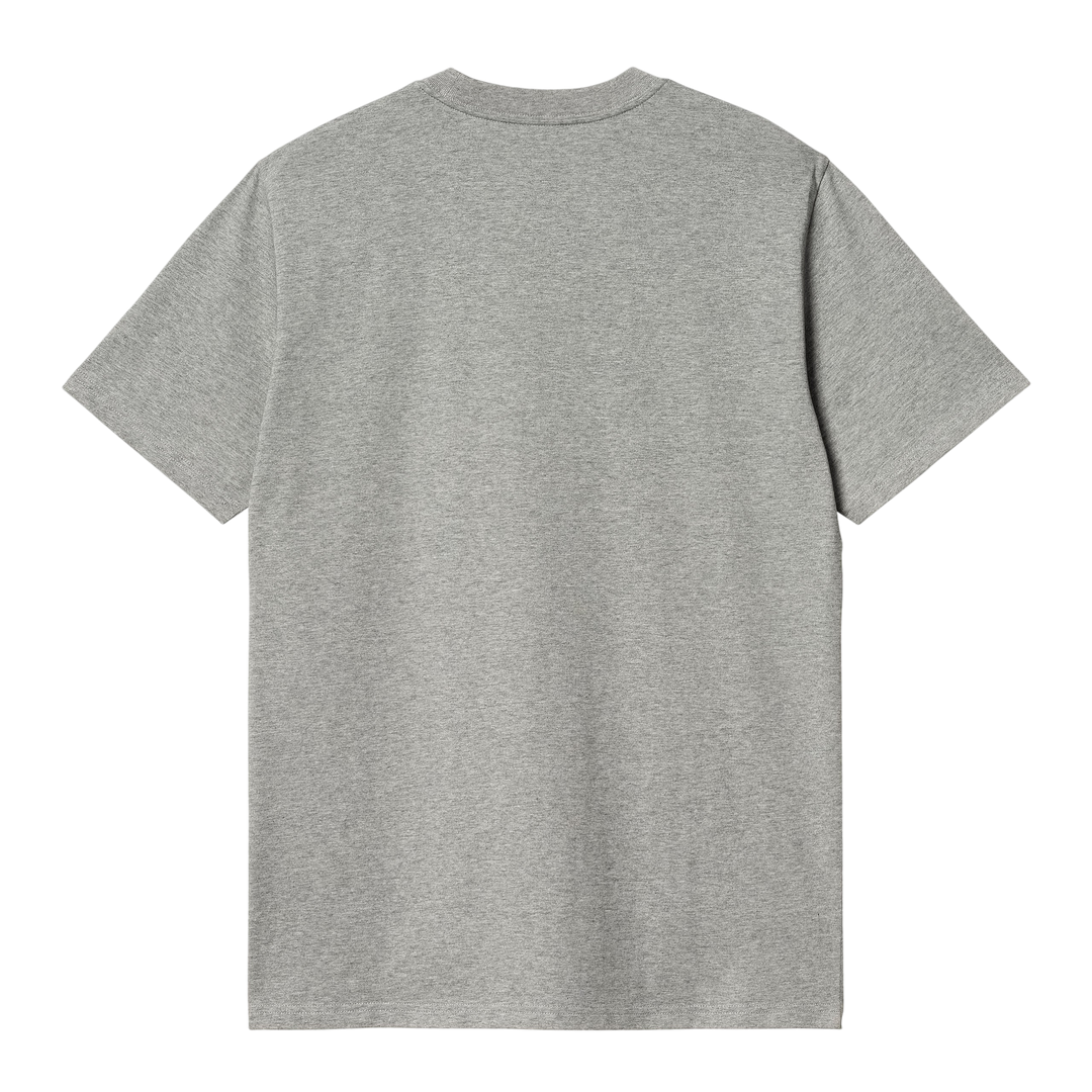 SCRIPT TEE HEATHER GREY CHERVIL