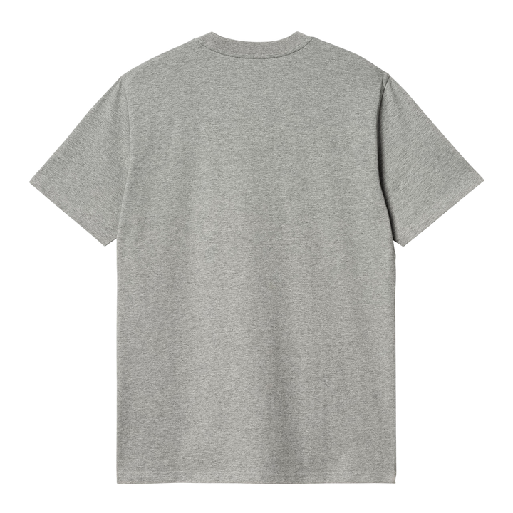 SCRIPT TEE HEATHER GREY CHERVIL