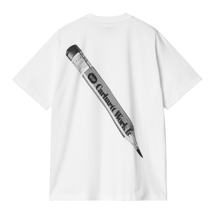 S/S WIP Pencil TEE WHITE