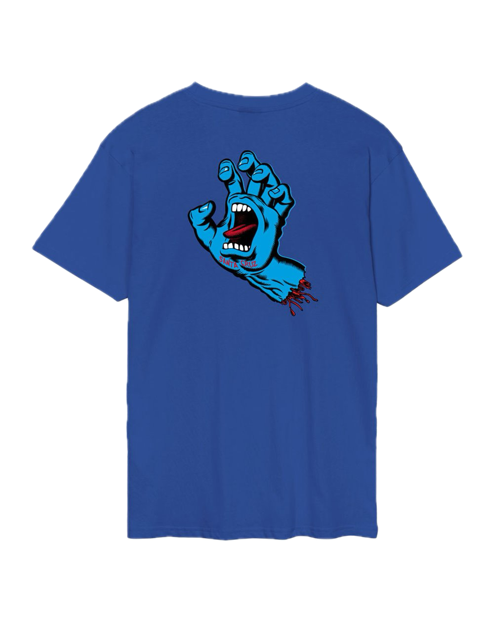 SCREAMING HAND CHEST TEE RICH NAVY