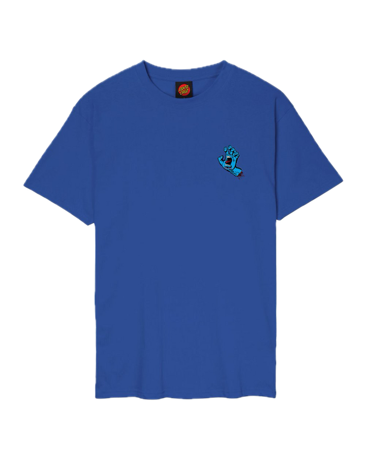 SCREAMING HAND CHEST TEE RICH NAVY