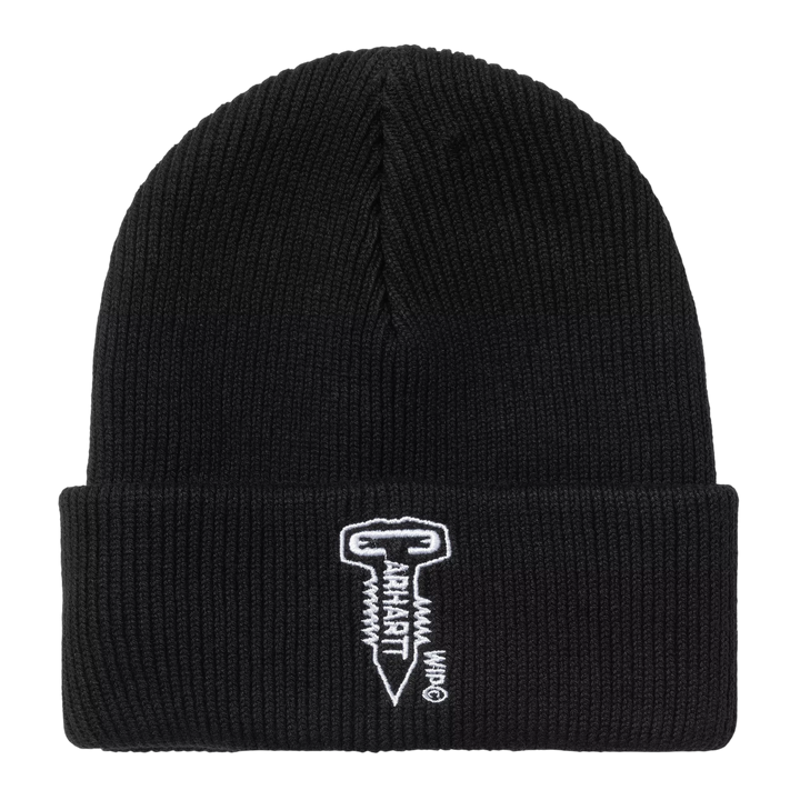 SCREW BEANIE BLACK