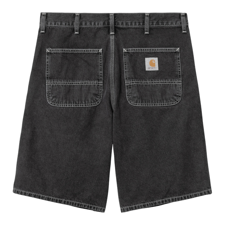 SIMPLE SHORT COTTON BLACK HEAVY STONE WASHED