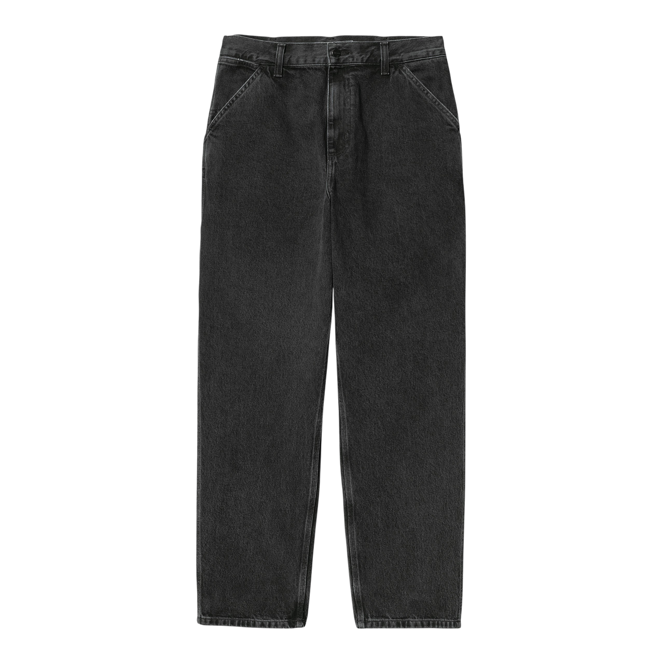 SINGLE KNEE PANT BLACK STONE WASHED