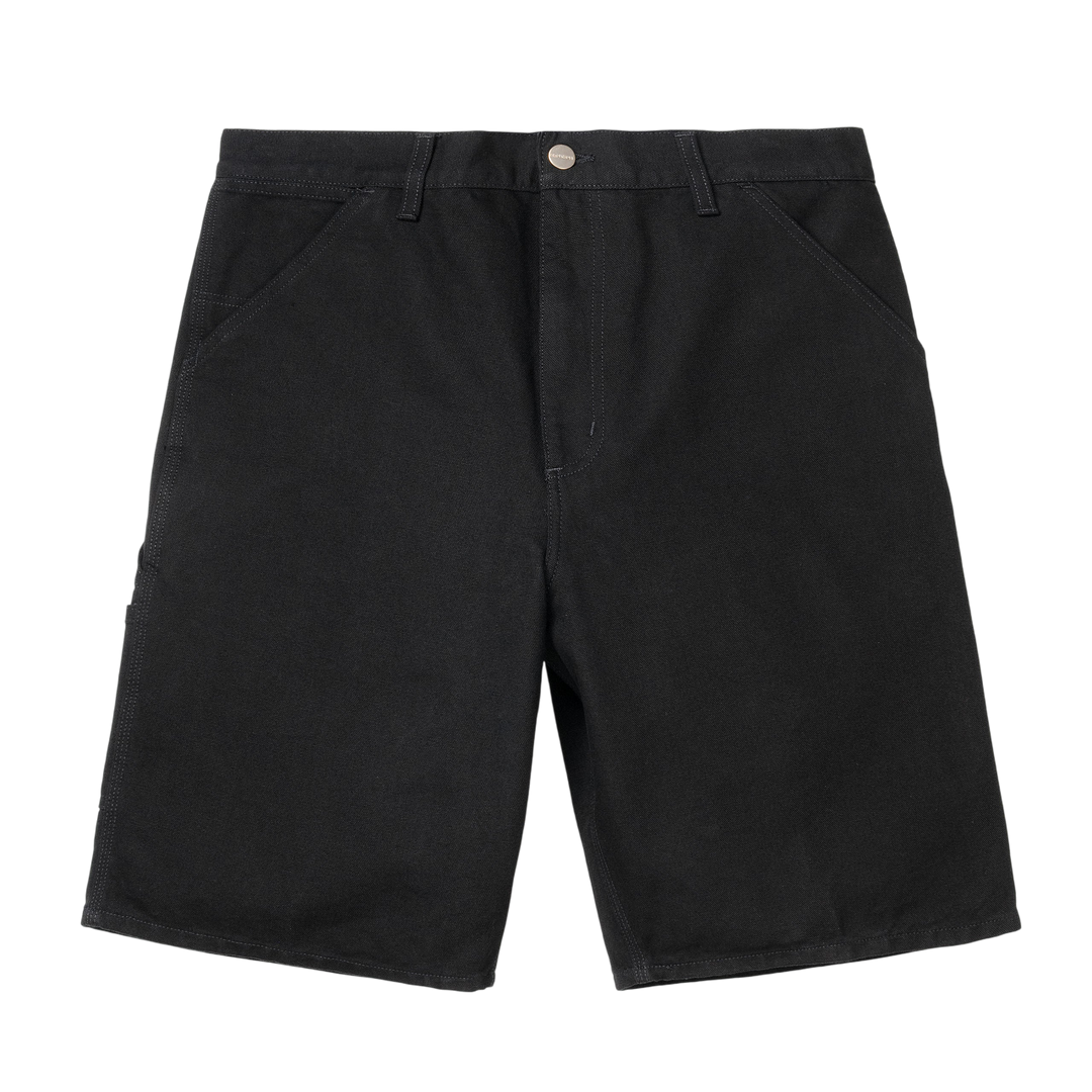 SINGLE KNEE SHORT COTTON BLACK RINSED