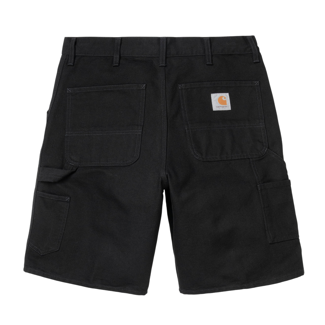 SINGLE KNEE SHORT COTTON BLACK RINSED