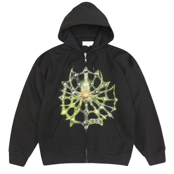 WEBBER ZIP HOODIE BLACK