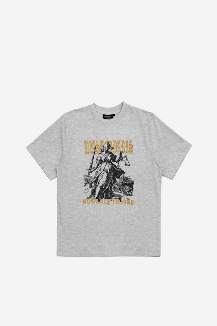 SENTENCE TEE ASH GREY