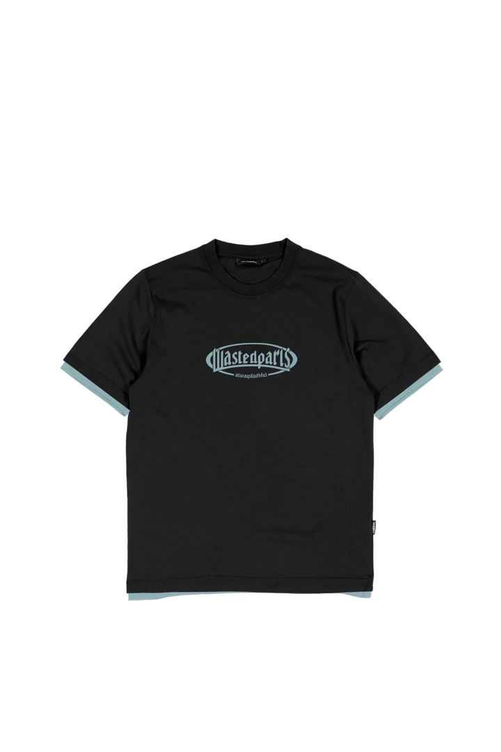 YARD T-NINE TEE BLACK BLUE