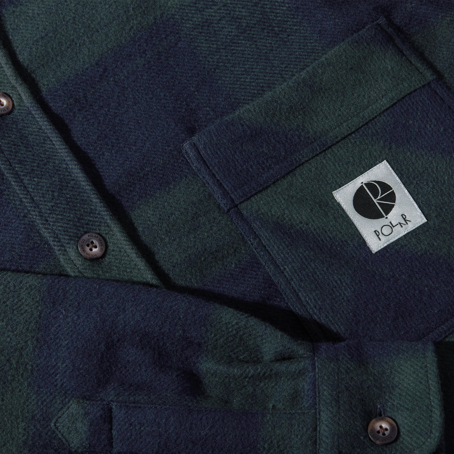 MIKE LS SHIRT FLANNEL NAVY TEAL