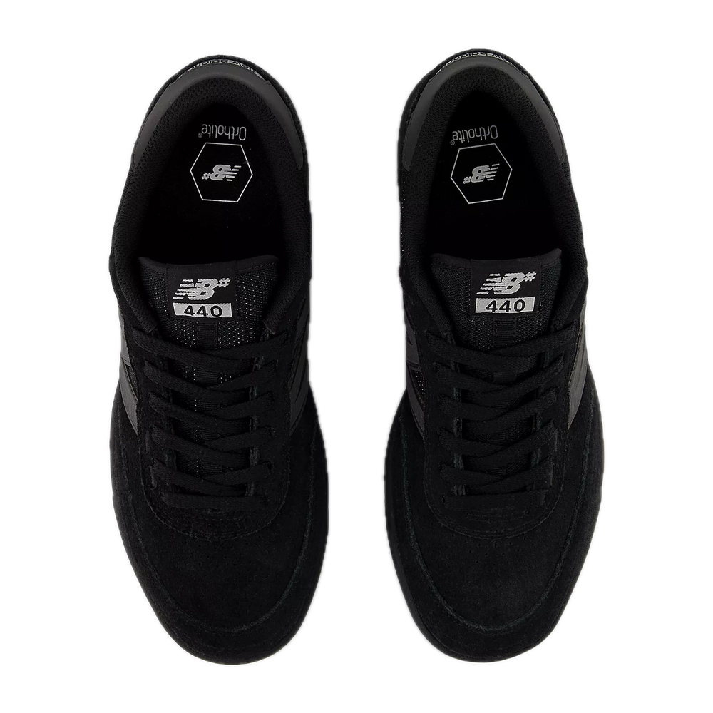 Black sneakers with New Balance logo 