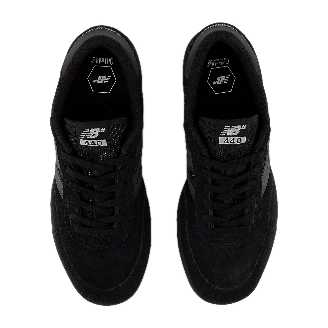 Black sneakers with New Balance logo 