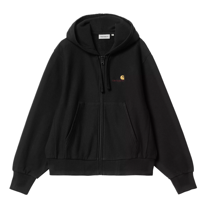W' HOODED AMERICAN SCRIPT JACKET