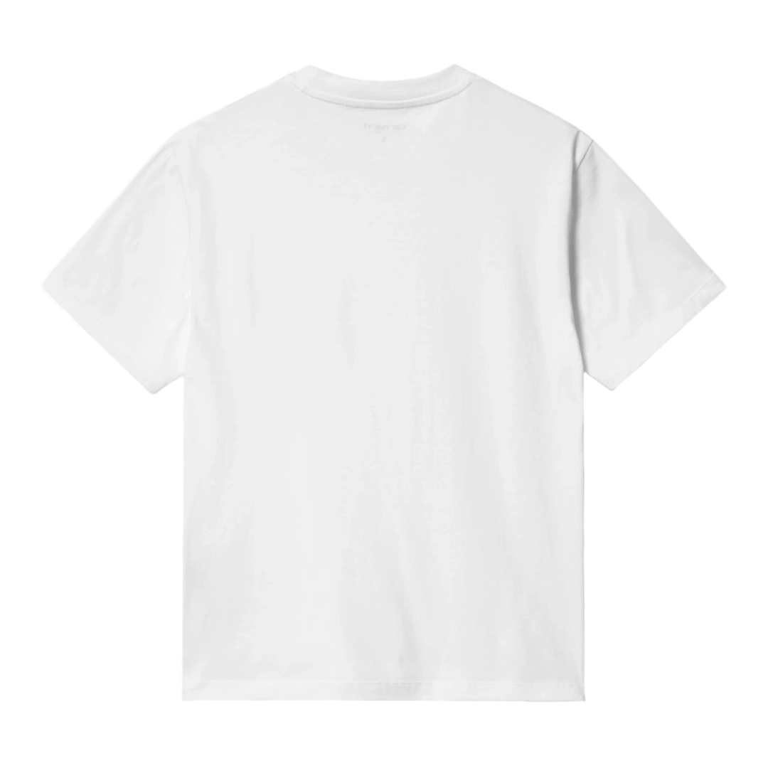W' SCRIPT EMBROIDERY TEE WHITE