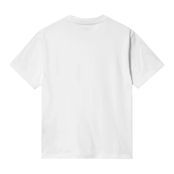 W' SCRIPT EMBROIDERY TEE WHITE