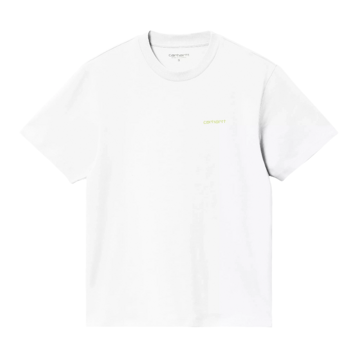 W' SCRIPT EMBROIDERY TEE WHITE