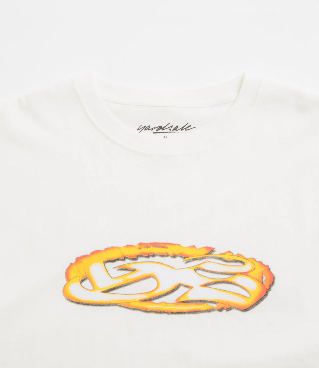 YARDSALE FIRE TEE WHITE