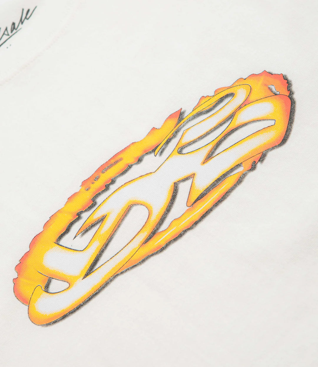 YARDSALE FIRE TEE WHITE