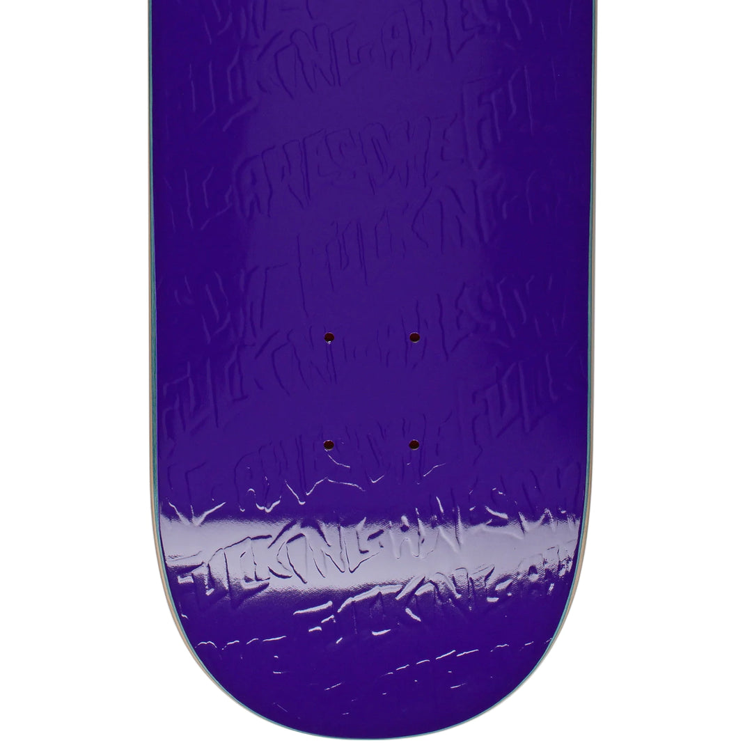 STAMP EMBOSSED PURPLE DECK