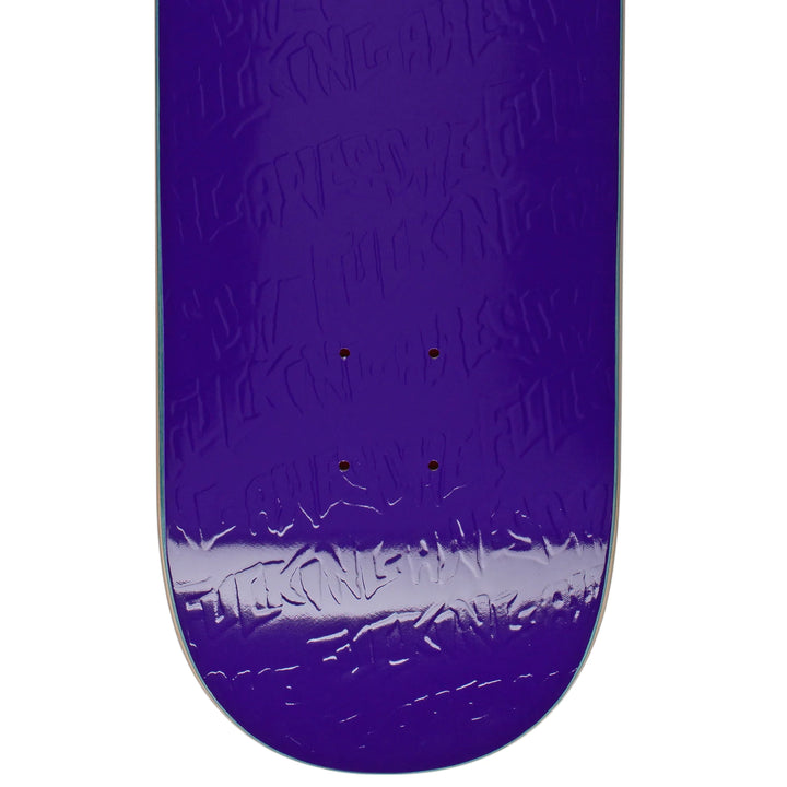 STAMP EMBOSSED PURPLE DECK