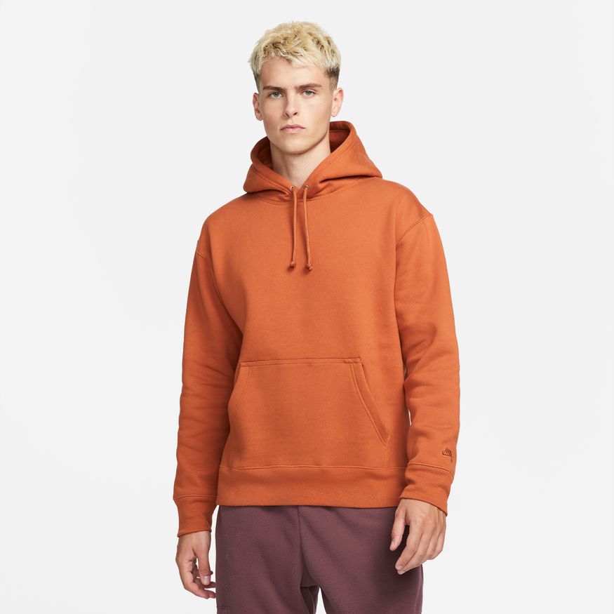 ORANGE LABEL HOODIE DARK RUSSET