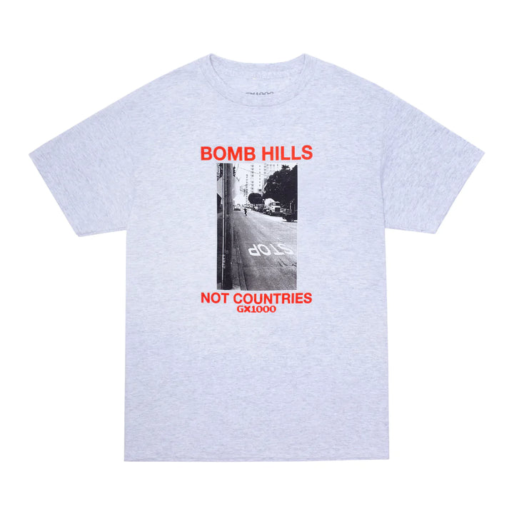 BOMB HILLS NOT COUNTRIES TEE ASH