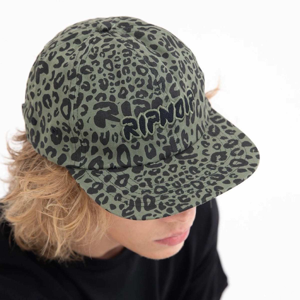 SPOTTED 6 PANEL STRAPBACK OLIVE