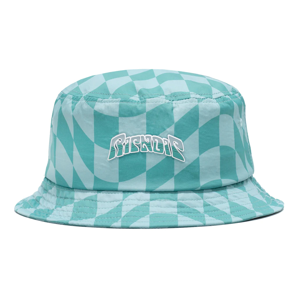 CHECKED BUCKET HAT OLIVE PINE