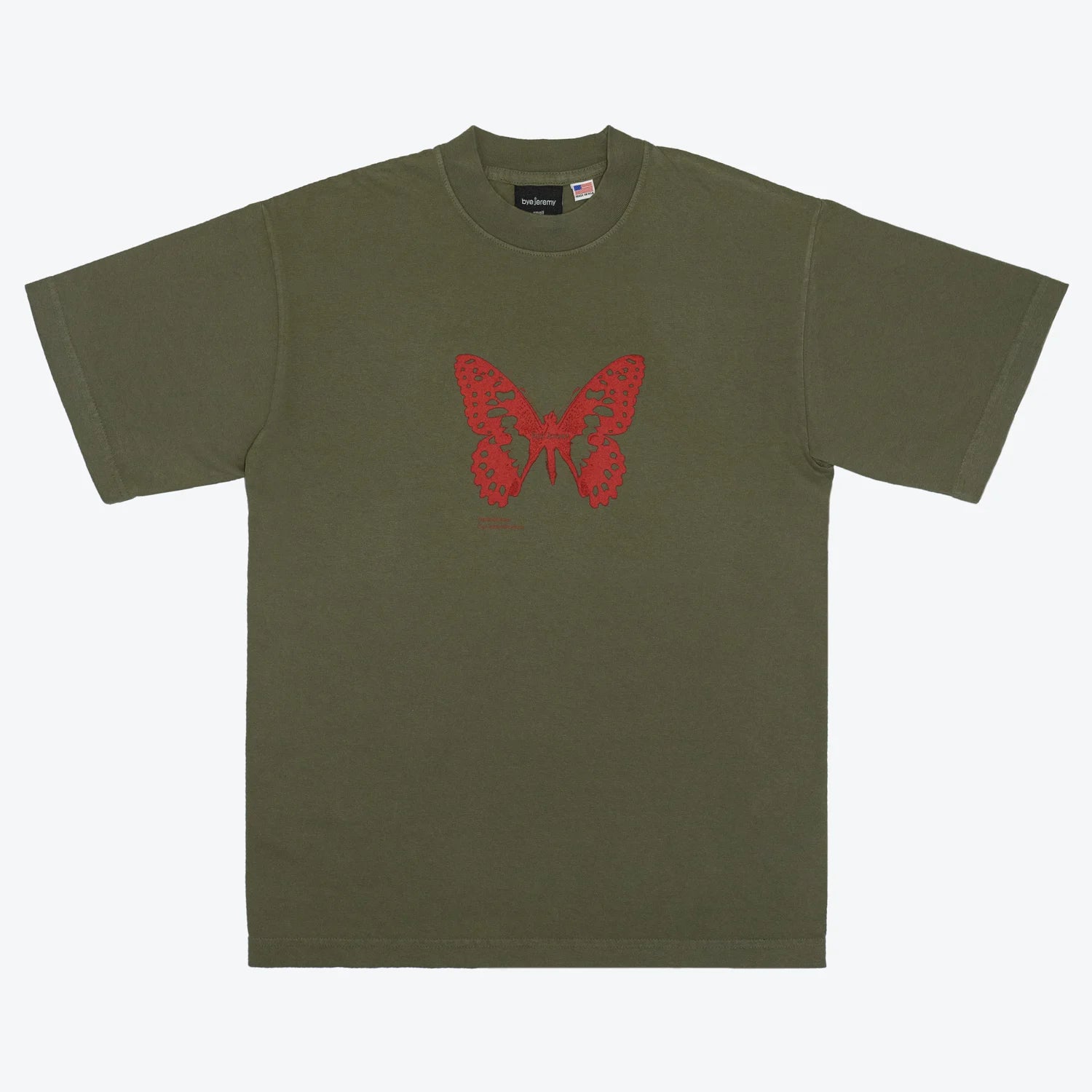 BUTTERFLY TEE ARMY GREEN