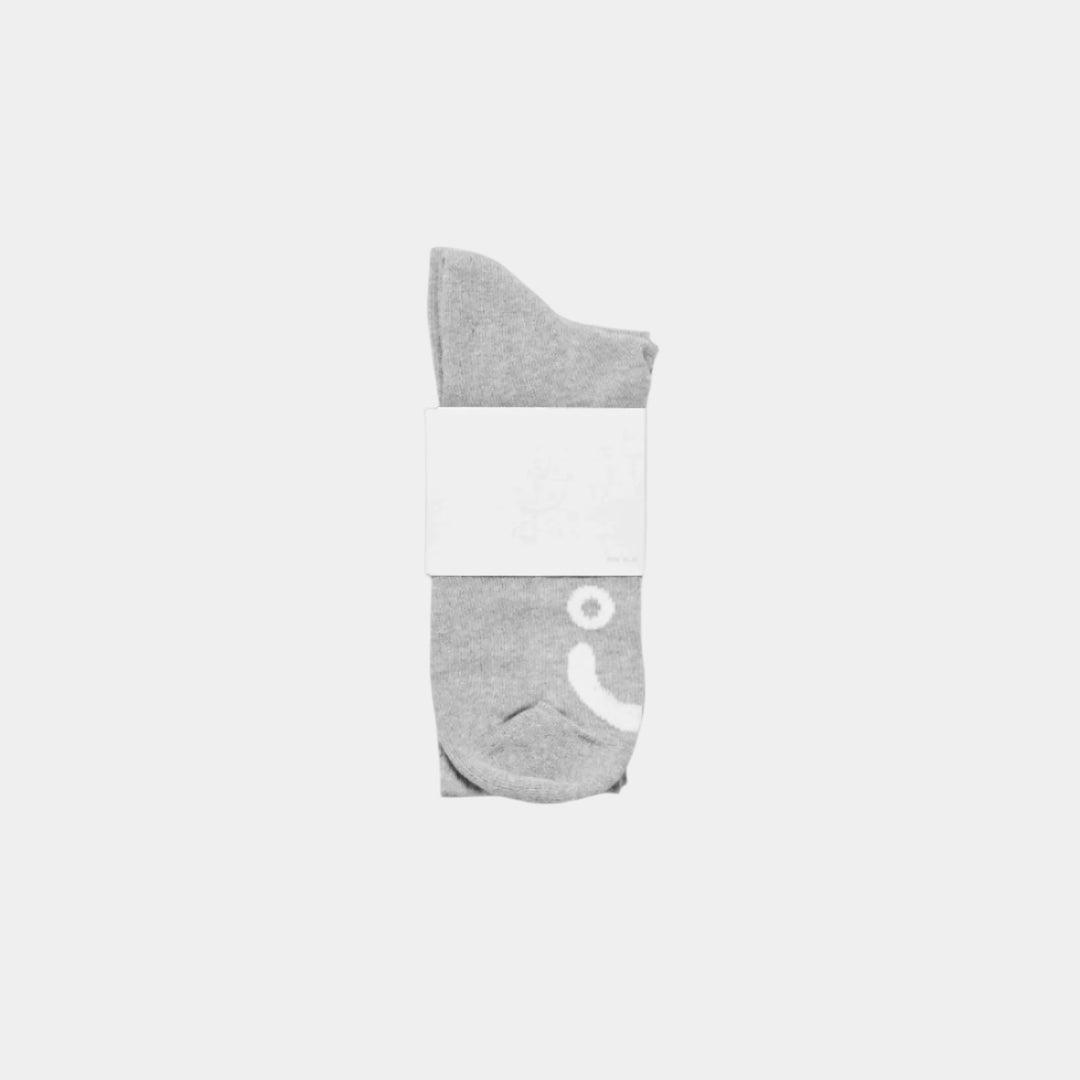 HAPPY SAD SOCKS HEATHER GREY