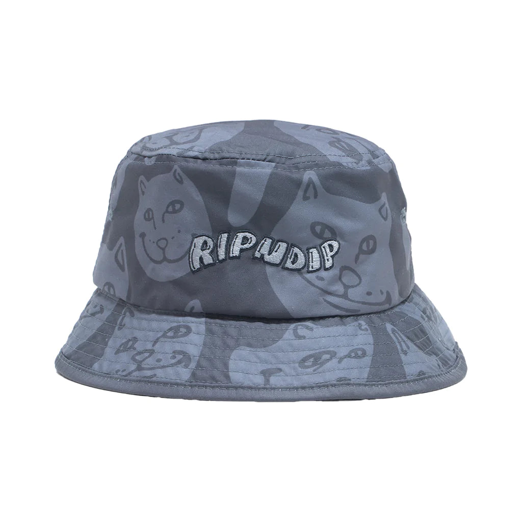 MANY FACES BUCKET HAT CHARCOAL