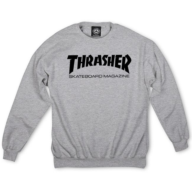 SKATE MAG CREW SWEAT GREY